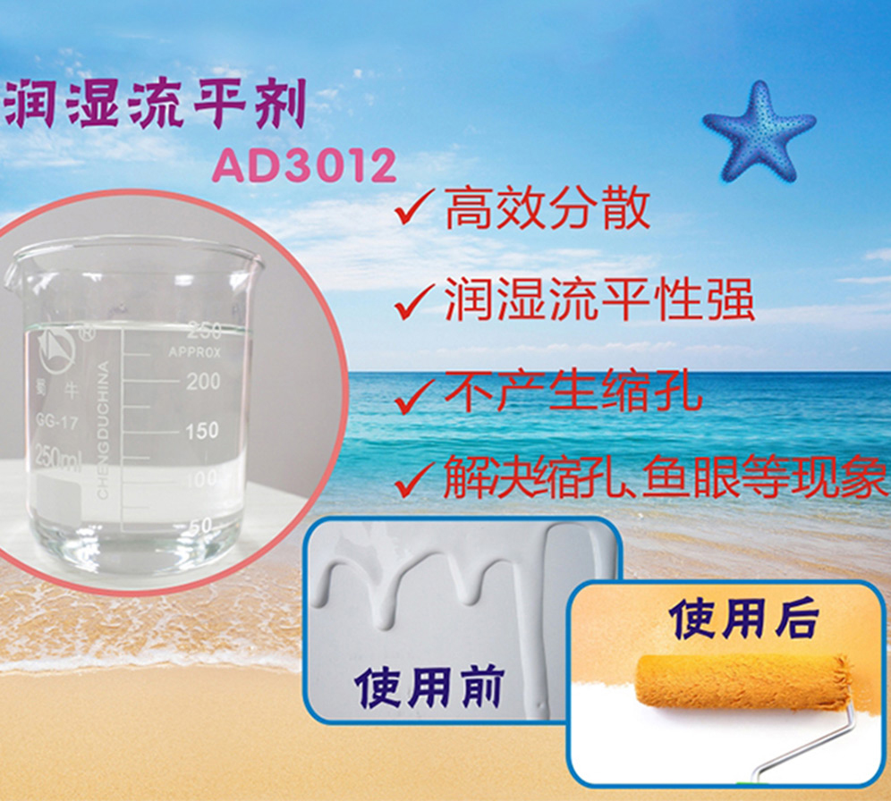 潤濕流平劑解決涂料潤濕、流平、解決縮孔魚眼現(xiàn)象的原理